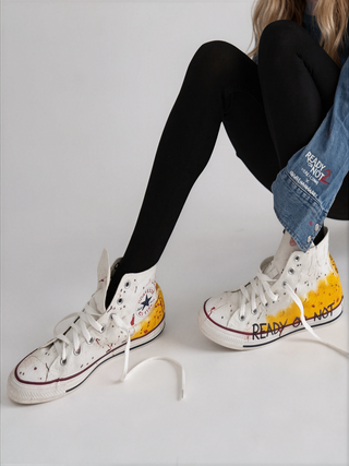 'Ready Or Not' x W+G Painted Converse