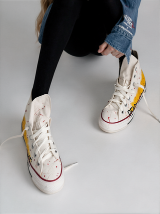 'Ready Or Not' x W+G Painted Converse