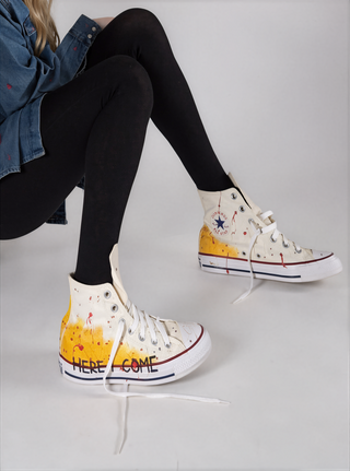 'Ready Or Not' x W+G Painted Converse