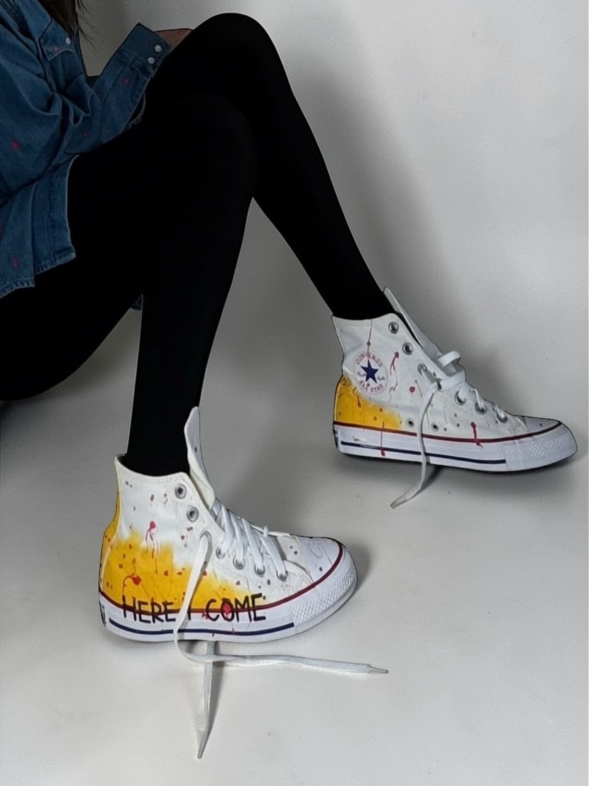 'Ready Or Not' x W+G Painted Converse