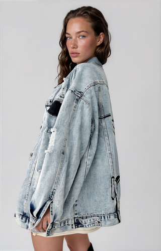 'Bikini Vibes' Denim Jacket