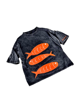 'Go Fish' Painted T Shirt