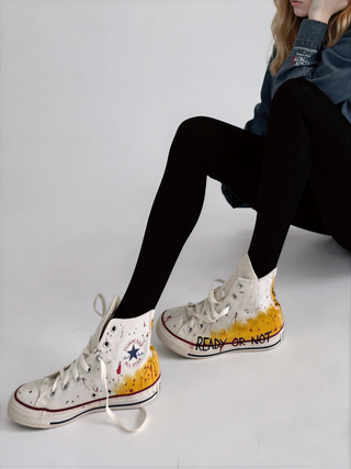 'Ready Or Not' x W+G Painted Converse