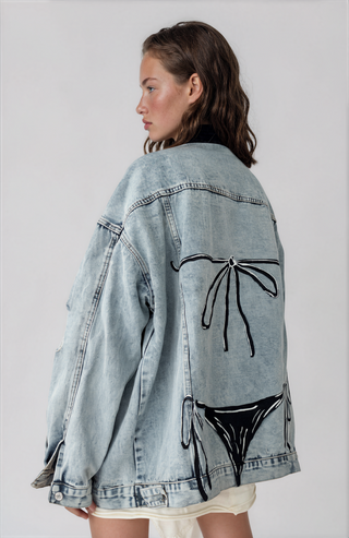'Bikini Vibes' Denim Jacket