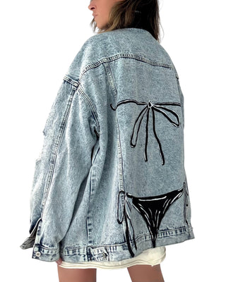 'Bikini Vibes' Denim Jacket