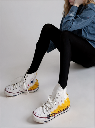 'Ready Or Not' x W+G Painted Converse
