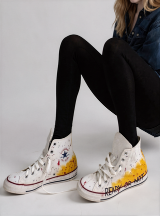 'Ready Or Not' x W+G Painted Converse