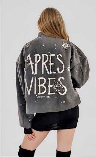 'Apres Vibes' Painted Coat