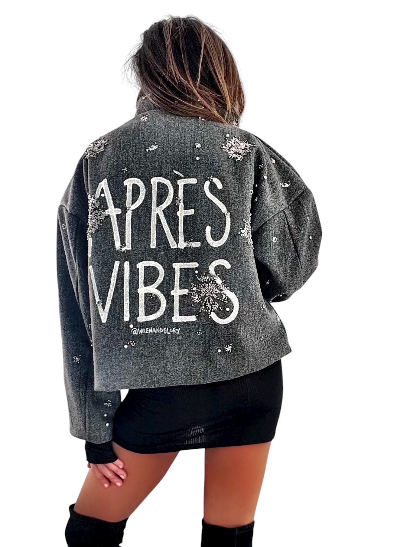 'Apres Vibes' Painted Coat