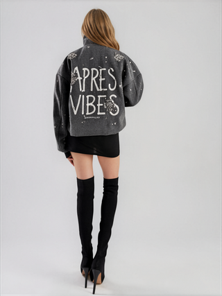 'Apres Vibes' Painted Coat