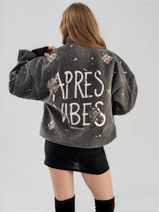 'Apres Vibes' Painted Coat