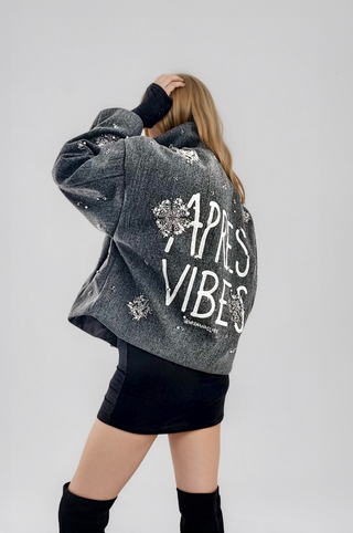'Apres Vibes' Painted Coat