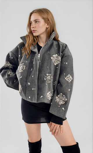 'Apres Vibes' Painted Coat