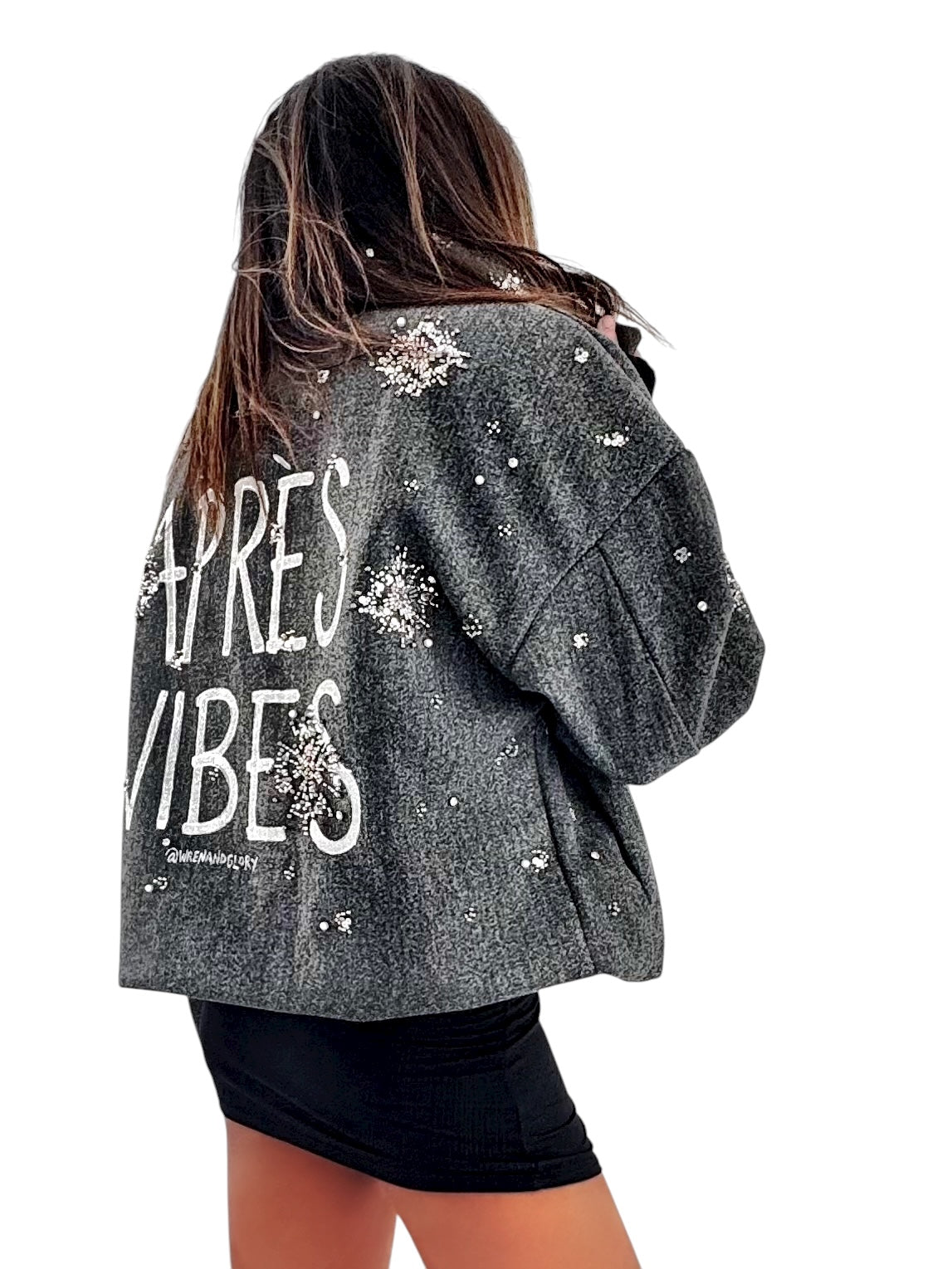 'Apres Vibes' Painted Coat