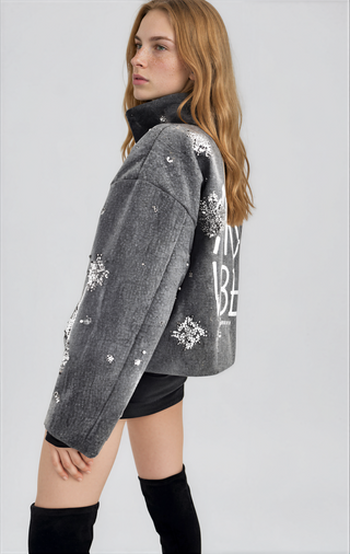 'Apres Vibes' Painted Coat