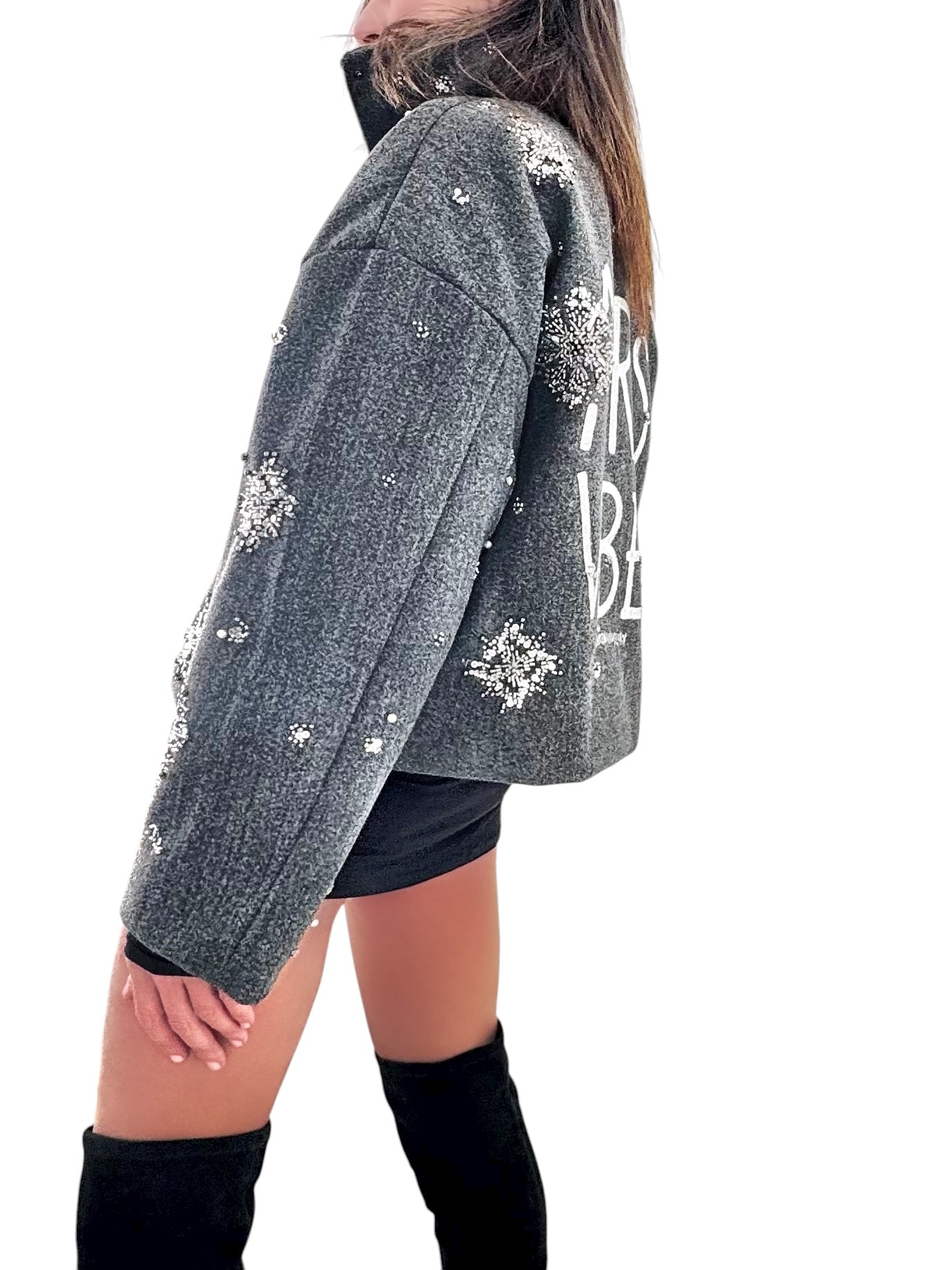 'Apres Vibes' Painted Coat