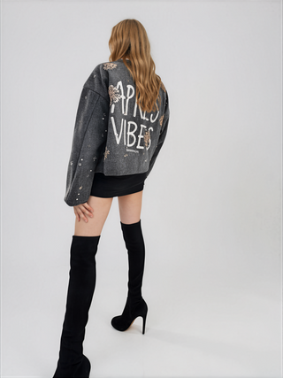 'Apres Vibes' Painted Coat