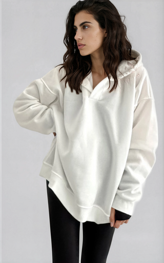 'No Crying On The Slopes' Painted Hoodie