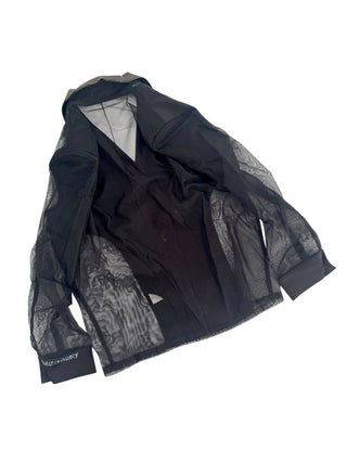 'Metallic & Mesh' Painted Blazer