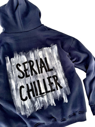 'Serial Chiller' Painted Hoodie