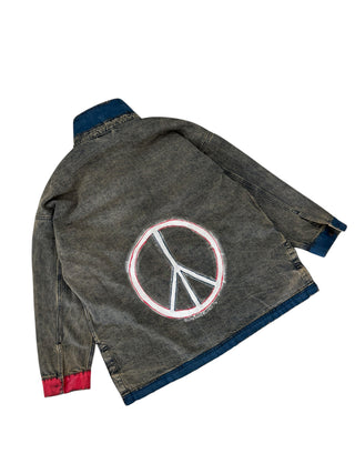 'Patchwork & Peace' Painted Jacket