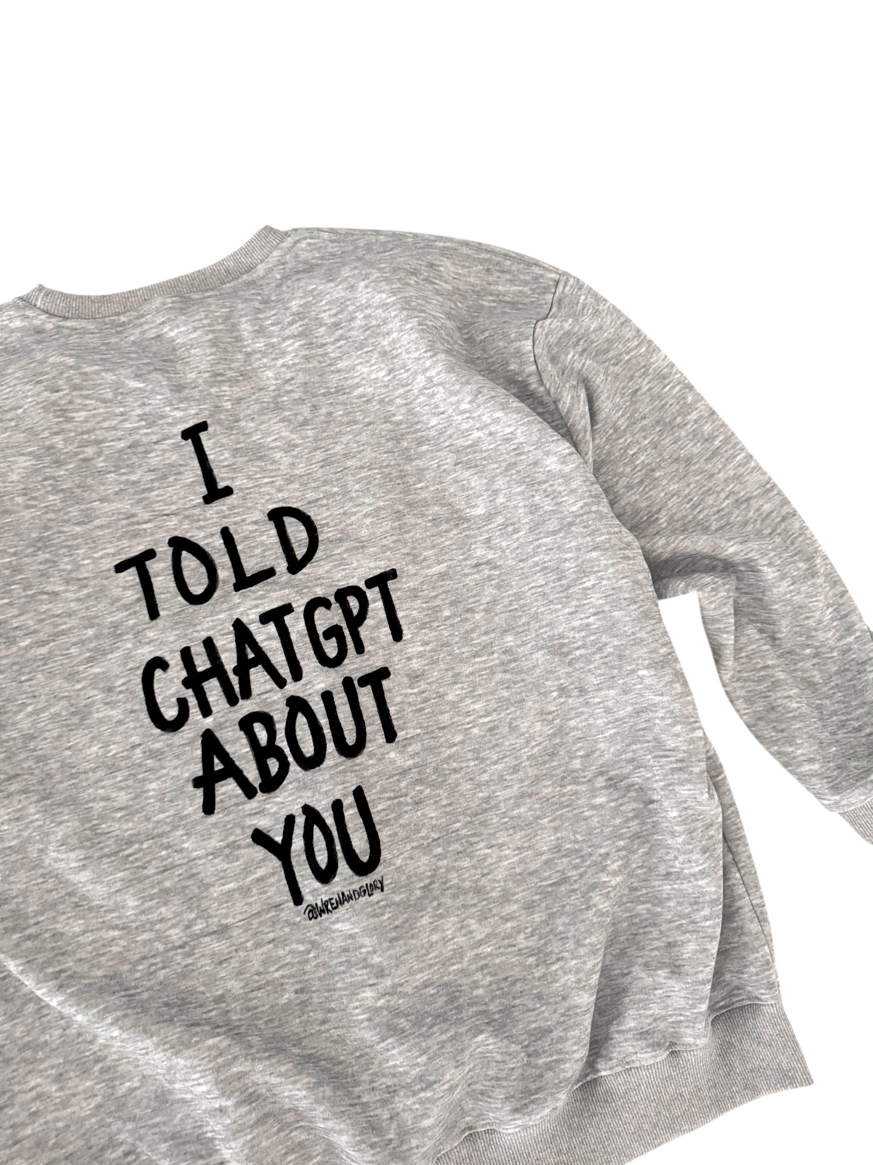 'ChatGPT' Painted Crewneck