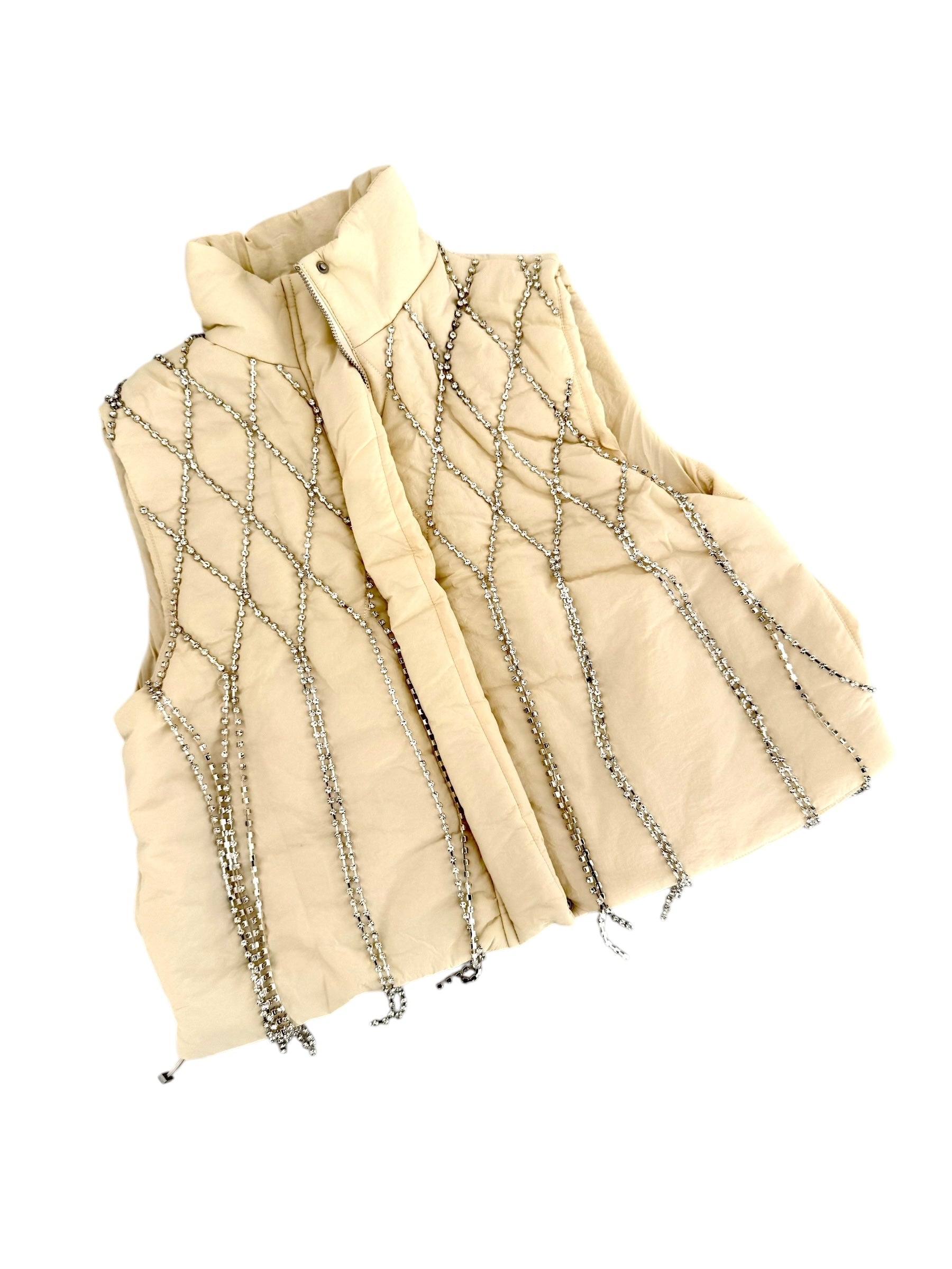 'But First, Champagne' Painted Vest