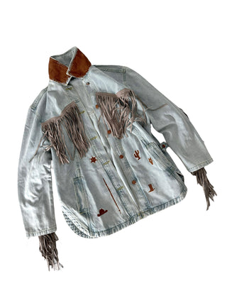 'My Cowboy Jacket' Denim & Fringe Jacket