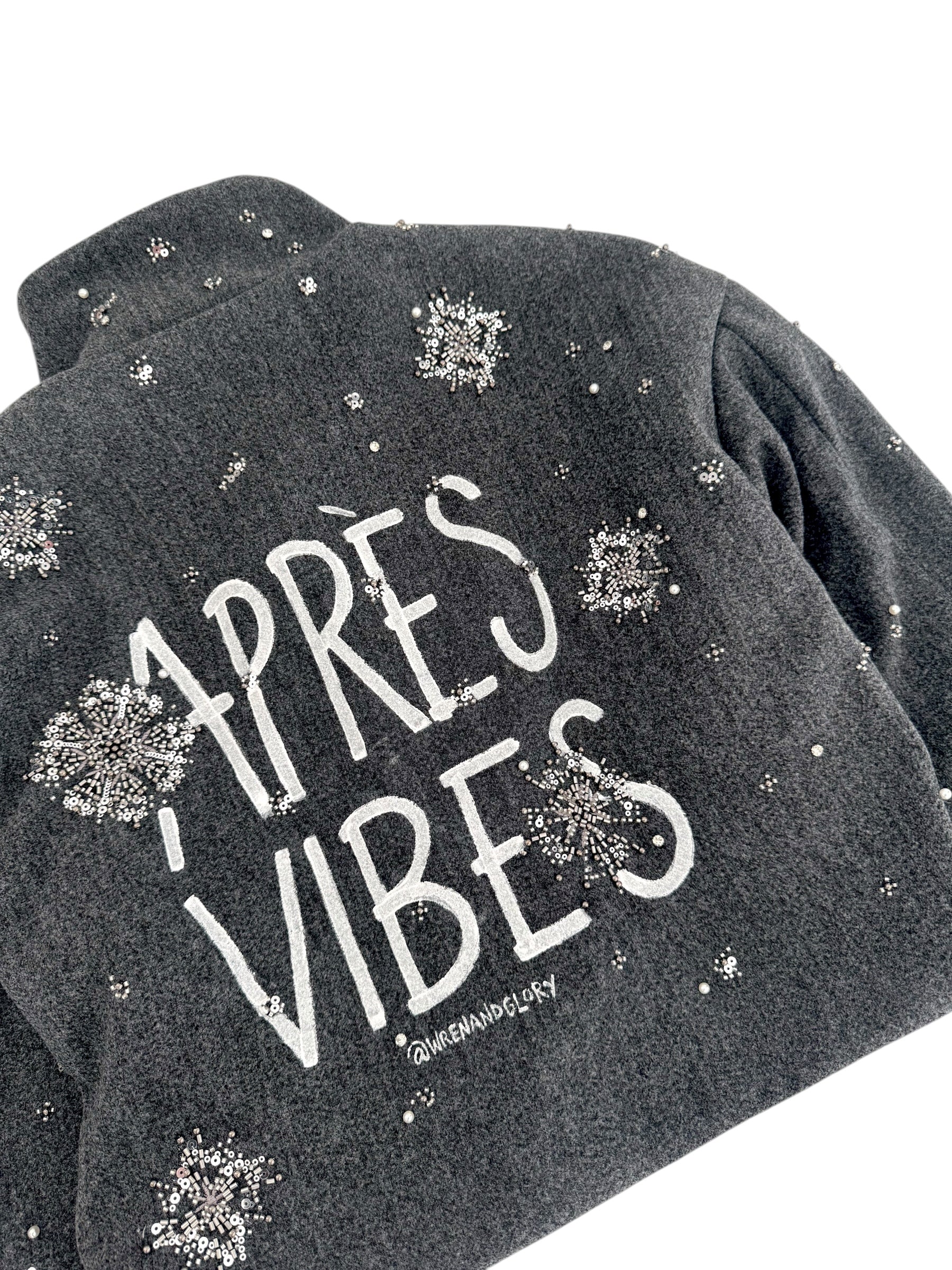 'Apres Vibes' Painted Coat