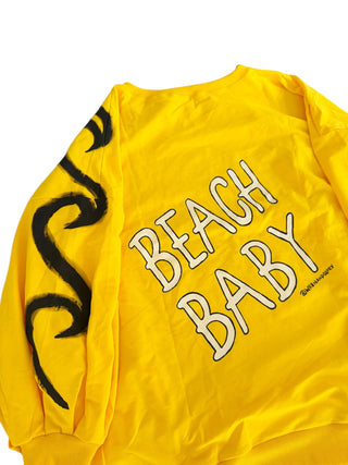 'Beach Baby' Painted Sweater
