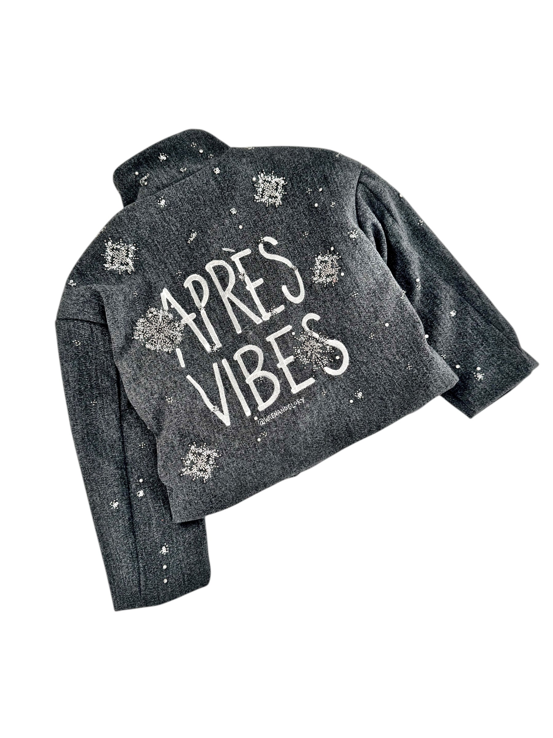 'Apres Vibes' Painted Coat