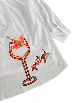 'Spritzed' Painted Button Down Shirt