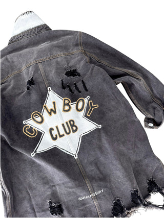 'Cowboy Club' Denim Jacket