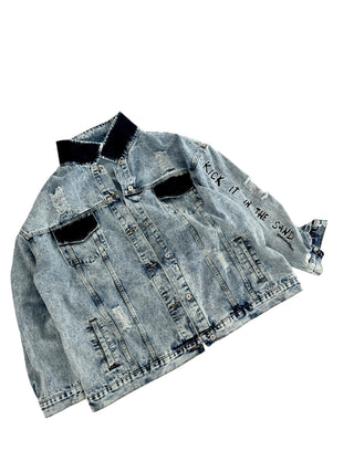'Bikini Vibes' Denim Jacket