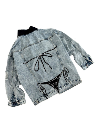 'Bikini Vibes' Denim Jacket