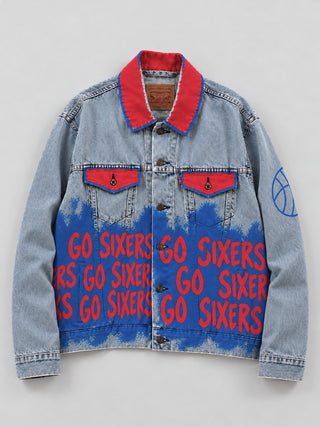 PRE-ORDER 'Go Basketball Team' Painted Jacket