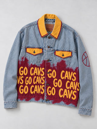 PRE-ORDER 'Go Basketball Team' Painted Jacket