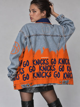PRE-ORDER 'Go Basketball Team' Painted Jacket