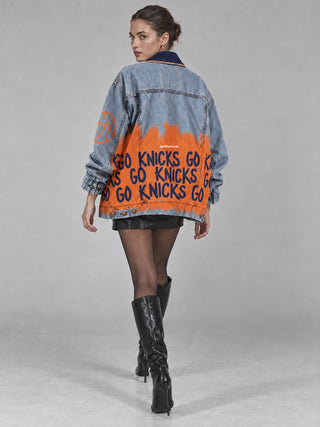 PRE-ORDER 'Go Basketball Team' Painted Jacket