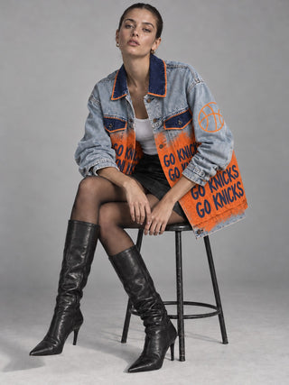 PRE-ORDER 'Go Basketball Team' Painted Jacket