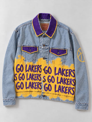 PRE-ORDER 'Go Basketball Team' Painted Jacket