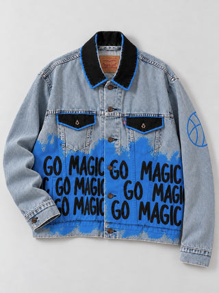PRE-ORDER 'Go Basketball Team' Painted Jacket