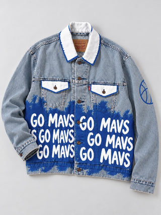 PRE-ORDER 'Go Basketball Team' Painted Jacket