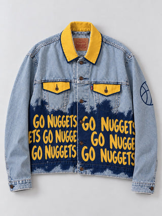 PRE-ORDER 'Go Basketball Team' Painted Jacket