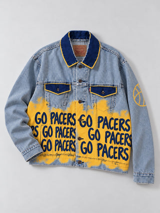 PRE-ORDER 'Go Basketball Team' Painted Jacket