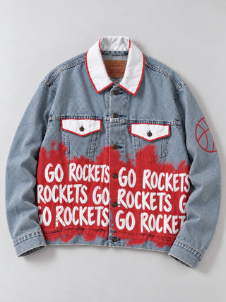 PRE-ORDER 'Go Basketball Team' Painted Jacket