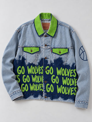 PRE-ORDER 'Go Basketball Team' Painted Jacket