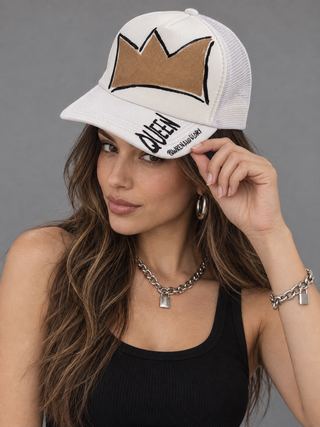 'Queen' Painted Hat