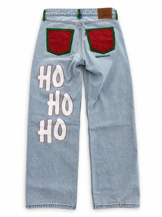 'Santas Favorite' Painted Levi's Jeans