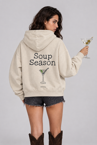 'Martini Season' Painted Hoodie